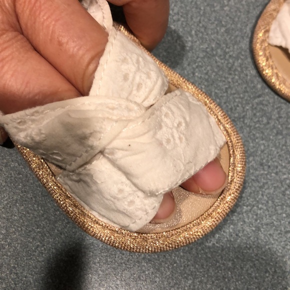 **5 for $16 Deal**White & Gold Sandals - Picture 3 of 7